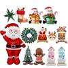 Santa Claus Xmas Party Ornaments Balloons 3D Large Standing Balloons Home New Year Party Supply