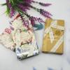 Nestidante Italian Luxury Natural Perfume Soap 3P Set English Newspaper Gift Packaging, Lavender 3P Set