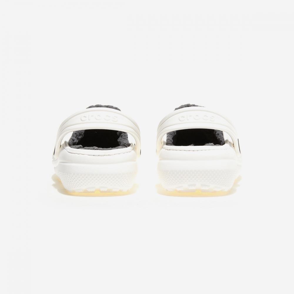 Crocs Классические клоги на подкладке для детей Crs207010 Белый Серый