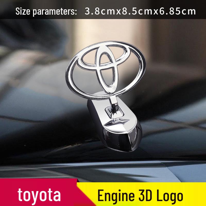 Металлическая наклейка-эмблема на капот Toyota Corolla, Camry, Avalon, Highlander