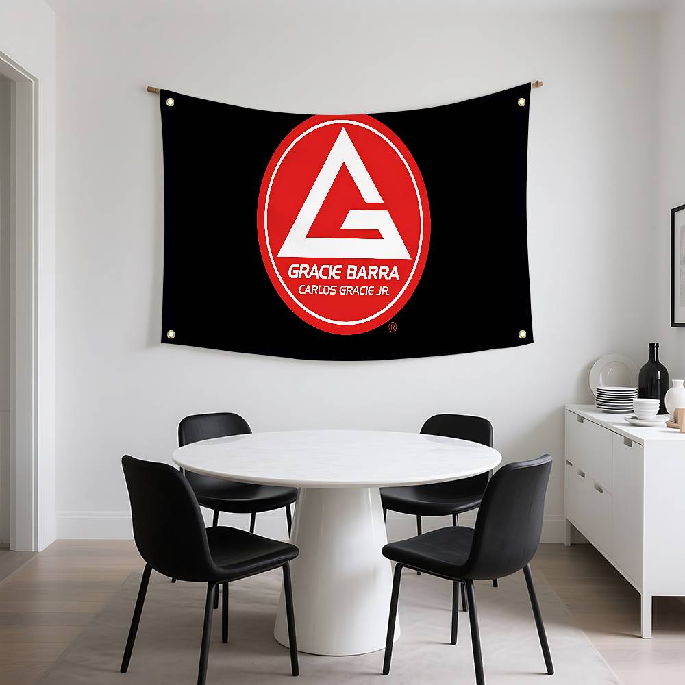 Gracie Barra Carlos GR Бразильское джиу-джитсу Флаги Декор комнаты Уличный декор Персонализированные предметы Флаги для спален Дом Забавные