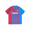 Nike FC Barcelona Home Game Jersey 21/22 Season Short Sleeve Men Tops Blue CV7891-428