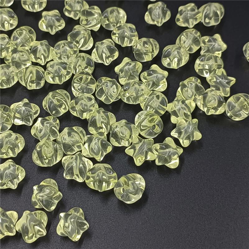 Браслет Акриловые Пятиконечные Звезды Бусины Россыпью Прозрачные Трехмерные 10 шт. Для Ожерелья Серьги Ювелирные Изделия Аксессуары