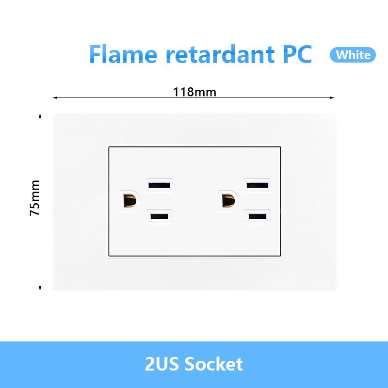 Италия Чили Мексика USB Smart Type-c 20 Вт Быстрая зарядка Настенная розетка вилка, Бразилия Панель выключателя света Универсальная розетка usb c