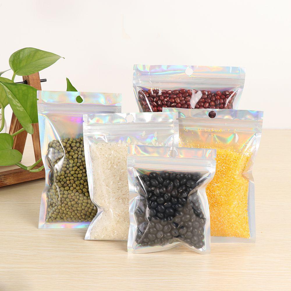 20 Pcs Plastic Waterproof Self Seal Zipper Reclosable Pouches Storage Packaging Bag