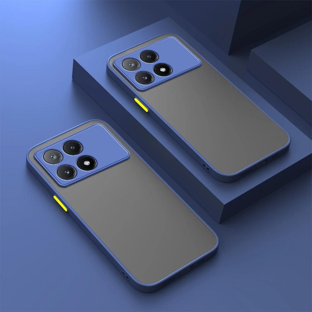 Противоударный матовый бронированный чехол для Xiaomi Poco X7 Pro X6 X5 X4 GT X3 NFC M5 M4 M6 Pro F5 Pro F3 F4 F6 Бампер Противоударная крышка для телефона