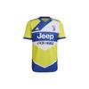 Adidas Полосатая футбольная майка с коротким рукавом Juventus Second Away Player Edition Мужская майка желтая GM7175