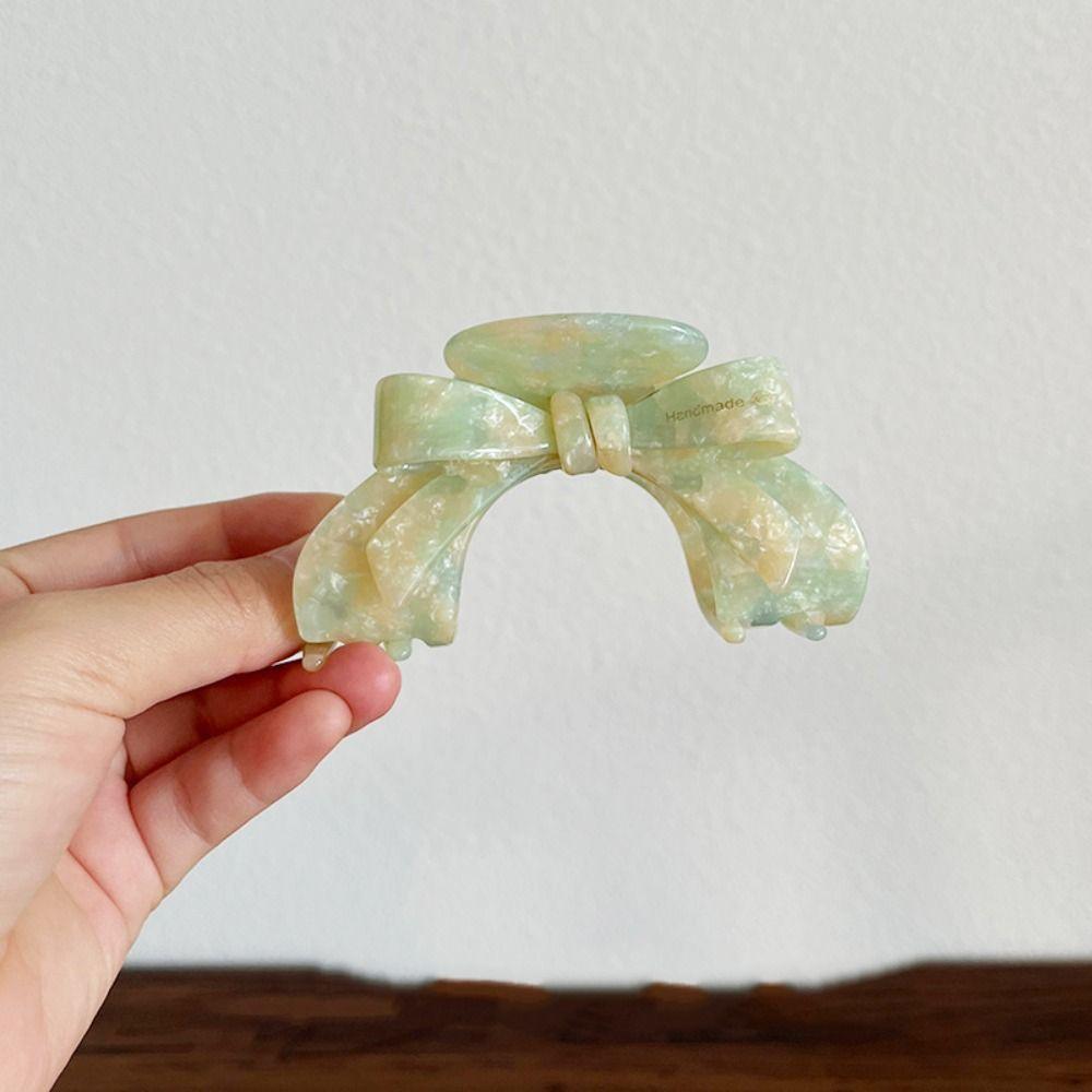 Ацетат Уксусная Кислота Бант Заколка для Волос Маленькая Геометрия Зажим Краб для Волос Элегантный Французский Зажим Акула Ежедневный