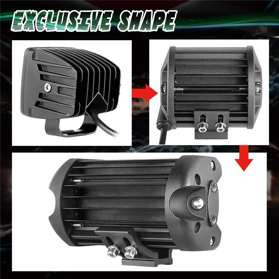 2 шт. 5 дюймов 260 Вт 26000 лм светодиодная балка точечный заливающий комбинированный луч внедорожный свет для вождения светодиодные кубики светодиодный рабочий свет противотуманные фары