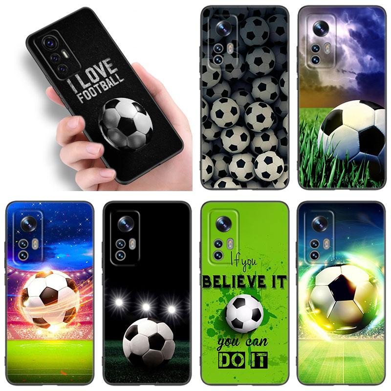 Чехол для телефона Fire Football Soccer для Xiaomi Mi A2 8 9 SE Note 10 10T 11 12 Lite 9T 11T 12S 12T Pro A3 6X 12X, мягкий черный чехол из ТПУ