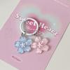 Sweet Jelly Color Sakura Keychain Pendant Creative Lovely Flower Keyring Cute Fashion Backpack Hanging Ornaments Couple Gifts