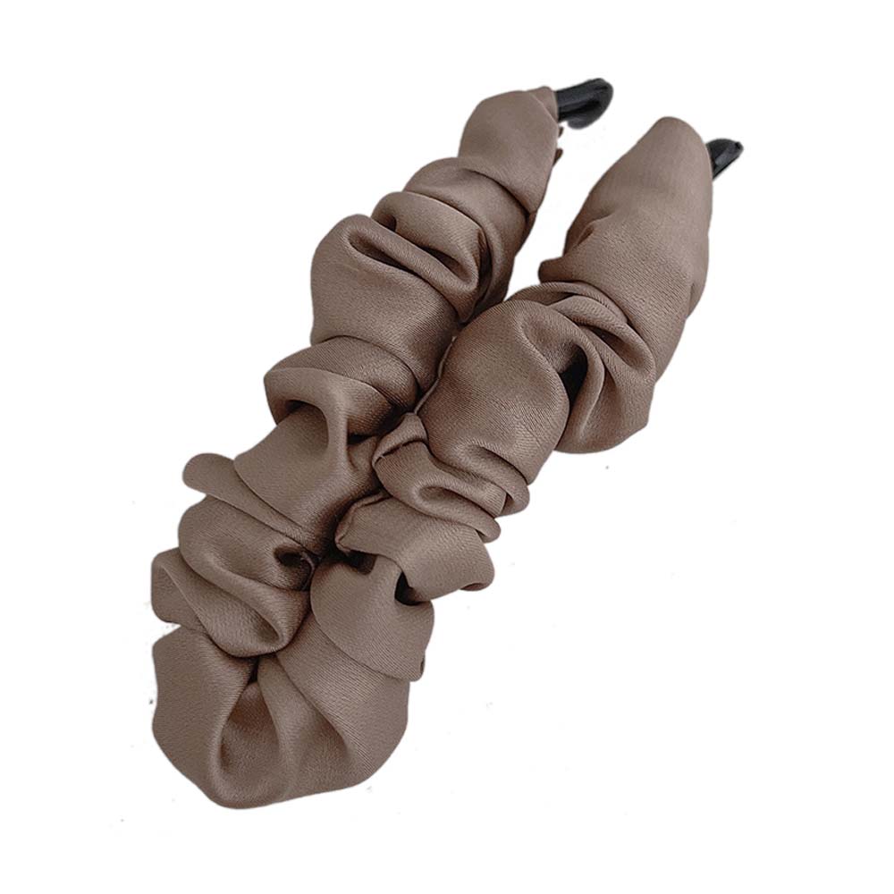 Girls Simple Cloth Folds Large Size Hair Claw Banana Clip Hair Accessories Ponytail Holder