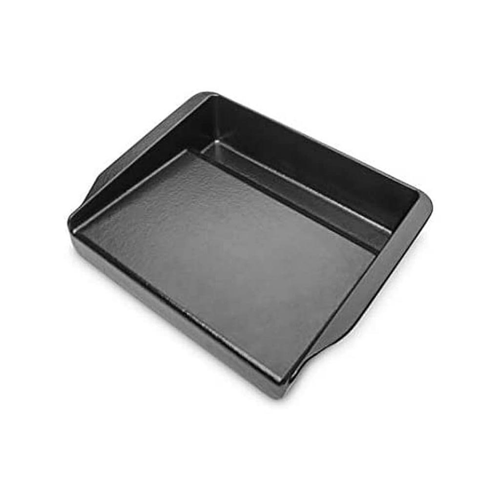 Weber Электрический гриль Pulse специальная решетка Чугунная пластина, эмалированный чугун, черный, маленький