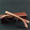 Clara Vida Natural Sandalwood Vintage Square High Grade Optical Eyeglasses Frames Spectacles