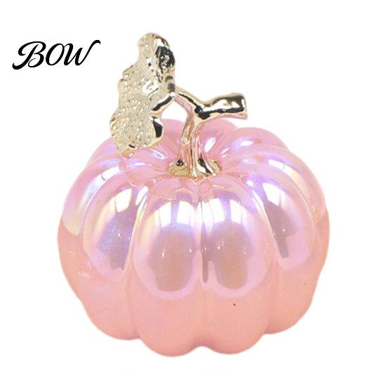 Halloween Gift Idea Acrylic Simulation Pumpkin Decor, Fake Lightweight Centerpiece Ornament for Table Car, Spooky Party Compact Decoration