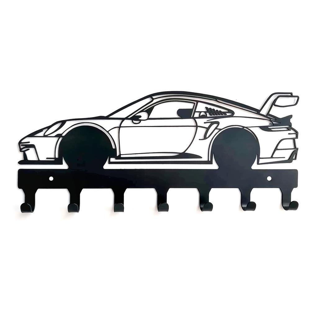 Металлический настенный держатель для ключей от машины в индустриальном стиле с современной эстетикой, многофункциональные кольца для ключей для домашнего декора