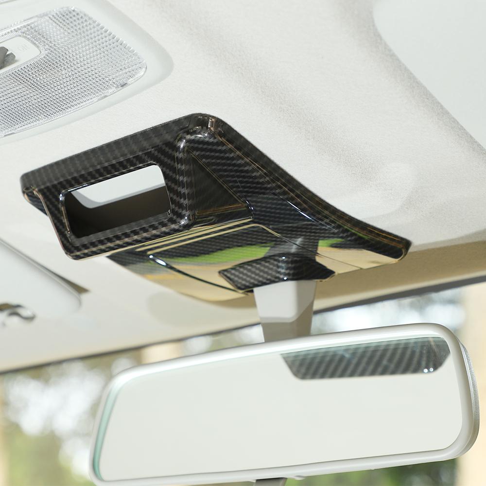 Декоративная крышка основания зеркала заднего вида автомобиля для Suzuki Jimny 2019, аксессуары для интерьера, ABS ( Углеродное волокно, Красный, Серебристый)