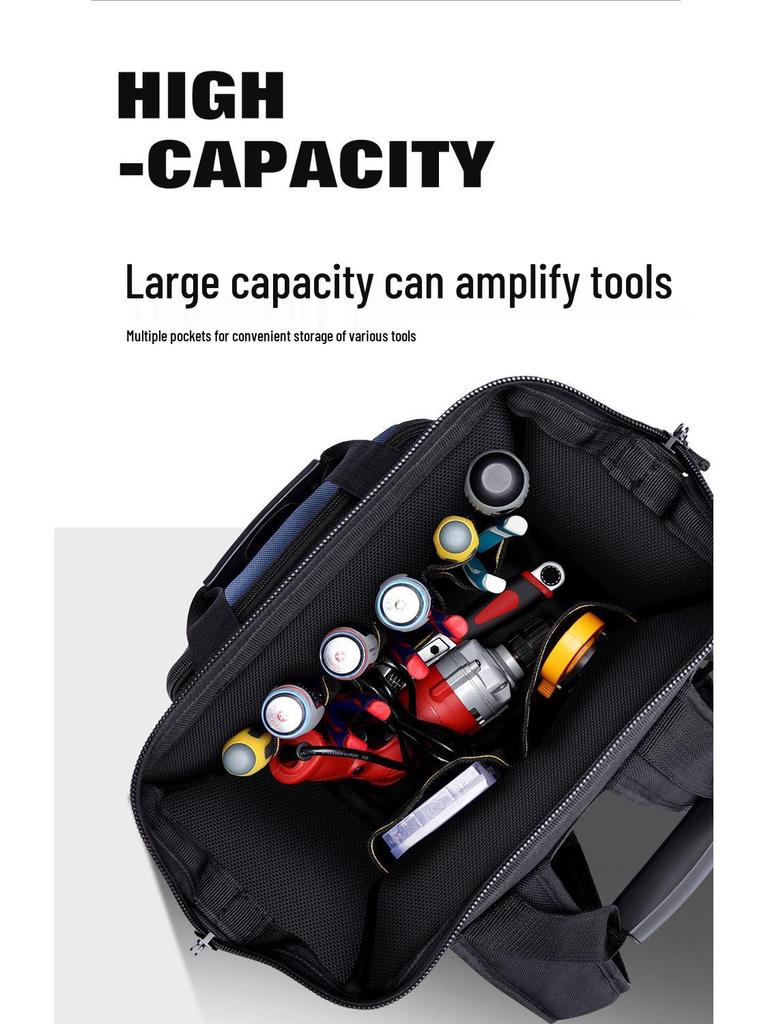 Multifunctional Electrician's & Woodworking Durable Backpack with Large Capacity & Plastic Bottom