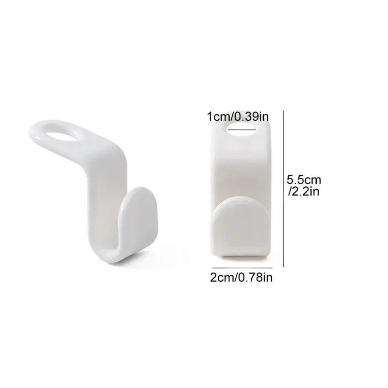 60 шт./компл. Пластиковая вешалка для одежды, крючок для соединения, штабелируемая, экономящая место, многофункциональная вешалка для одежды