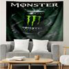 Гобелен с логотипом Monster Energy для эстетичной спальни, классной комнаты, настенное панно для гостиной, общежития, офиса, идеальный креативный подарок