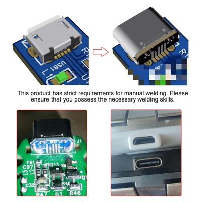 Адаптер 5-контактный/Mini USB на Type C Портативный дизайн Простое подключение и воспроизведение Универсальная совместимость Старые и новые устройства