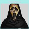 Scream White Mask Skull Ghost Face Masquerade Halloween Party Mock Prop Gift