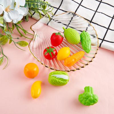 10 шт. мини-игрушка с фруктами и овощами для детей, аксессуары для кукольного домика