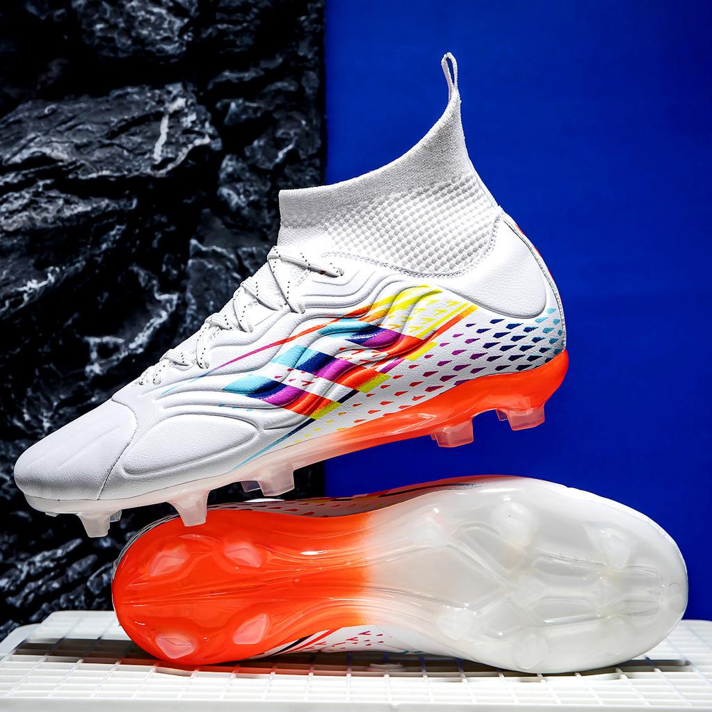 Новые высокие спортивные футбольные бутсы с длинными ногтями футбольные бутсы TF сломанные ногти специальные тренировочные футбольные мужские модели