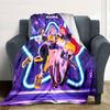 Star Power Trio Cozy Personalized Blanket Customize Your Name Comfortable Texture Throw For Sofa Couch Office Bed Picnics For All Occasions Modern