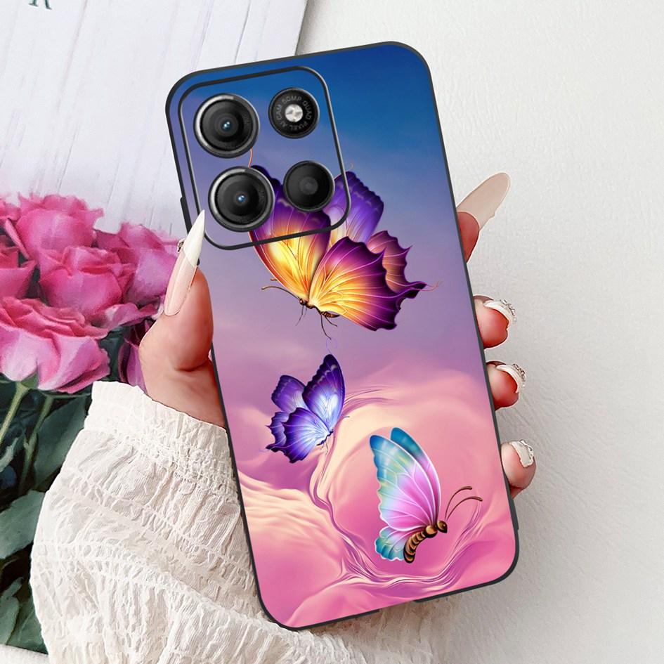 Силиконовый чехол для Motorola Moto G15 G75 2024 Cover Милый Панда Лев Ударопрочный ТПУ Чехлы для телефона Для MotoG15 MotoG75 G 75 G 15 Etui