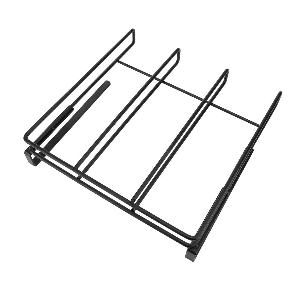 9.8×9.8×2.3in Under Cabinet Rack Carbon Steel Chopping Board Organizer For Kitchen Supplies