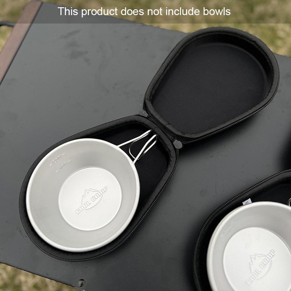 Сумка для хранения походной посуды, противоударный чехол для хранения тарелок и мисок, вмещает 5 мисок, коробка для хранения походной утвари для кемпинга, пикника