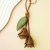 Colorful Tulip Bag Pendant Hanger Bag Decoration Fashion Pu Flower Keychain  Luggage Accessories