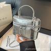 2025 New Korean Version Ins Chain Box Bag Fashionable Niche Portable Commuter Bag Foreign Style Super Fire Messenger Bag