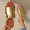 Lightweight Sandals for Women One Band Sandals Dressy Open Toe Flats Summer Slides Anti-Slip Summer Casual Party Cute Beach Footbed Slippers for Women