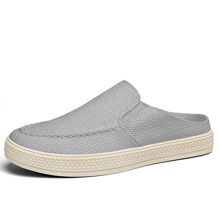 Новые летние мужские тапочки baotou, повседневная обувь для отдыха на открытом воздухе, без каблука, мужские модные лоферы без застежек D651