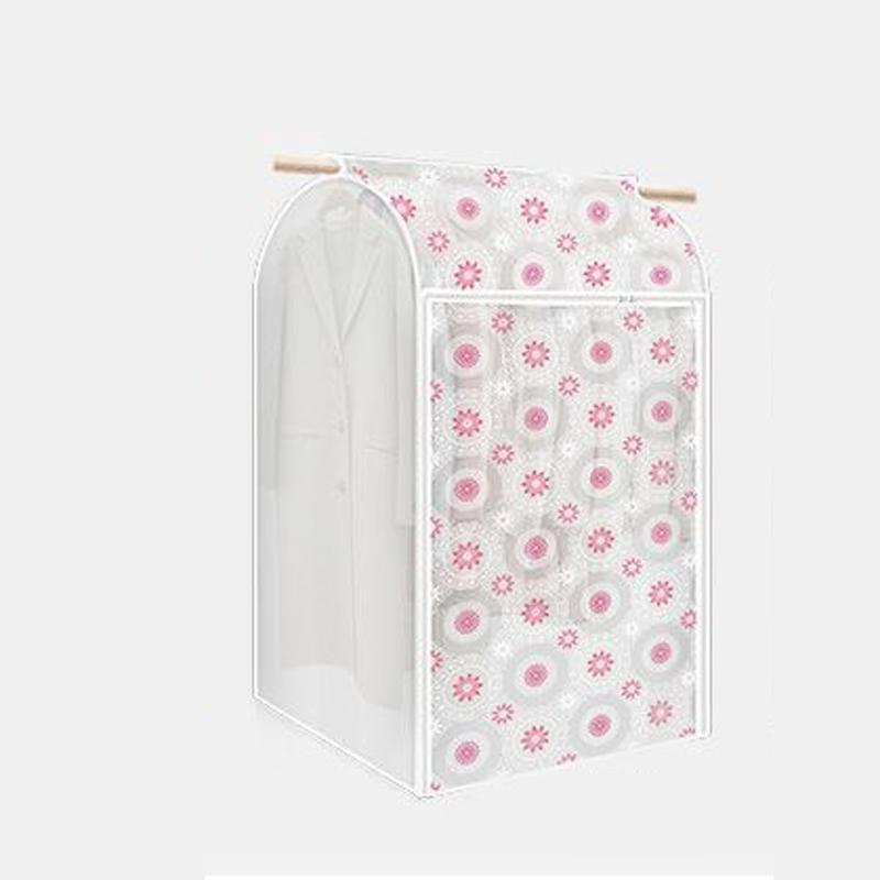 Fully Enclosed Semi Transparent Dust Cover Household Wardrobes Coat Down Jacket Suit Dust Storage Bag Thicken Hanging Bag