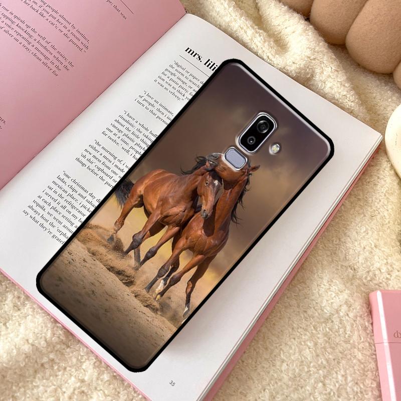 Чехол-бампер с изображением бегущих лошадей для Samsung Galaxy J7 J5 J3 2016 J1 A3 A5 2017 A6 A8 J4 J6 Plus A9 2018