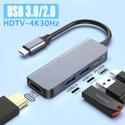 USB-C хаб на 6/5/4/3 порта к 4K HDMI-совместимый PD быстрая зарядка USB 3.0 2.0 ХАБ 4K 30 Гц Зарядная док-станция для MacBook iPad Samsung