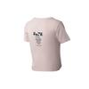 PUMA T Shirts Women's Pink Crew Neck Moderate Straight Fit 59826917
