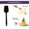 Mastrad Full Silicone Spatula Spoon, Black, F10400