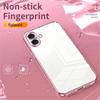 For iPhone 16 Case Electroplating Frame Soft TPU Phone Cover - Pink