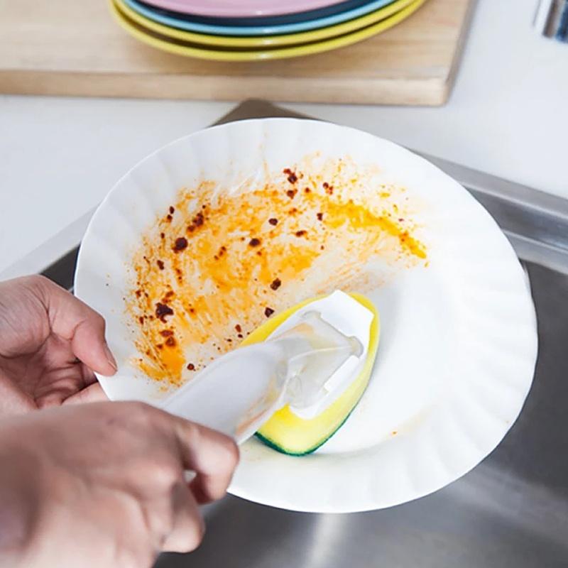 Новая кухонная губка, щетка для чистки, скребок для мытья посуды