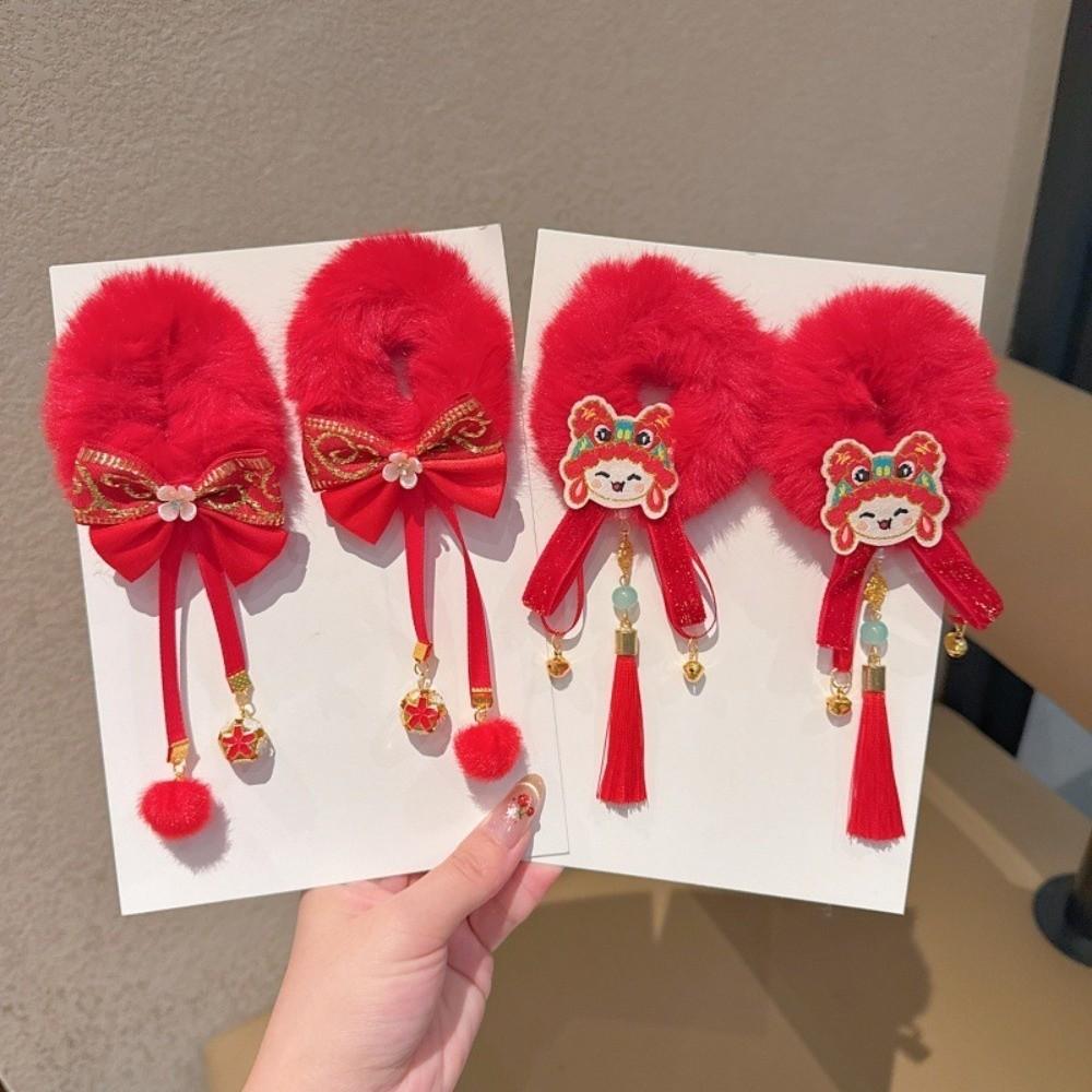 Traditional New Year Hair Ties Bow Children's Hair Ropes Celebration