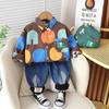 Autumn Boys' Printed Long-Sleeve Shirt & Pants Set for Ages 1-5