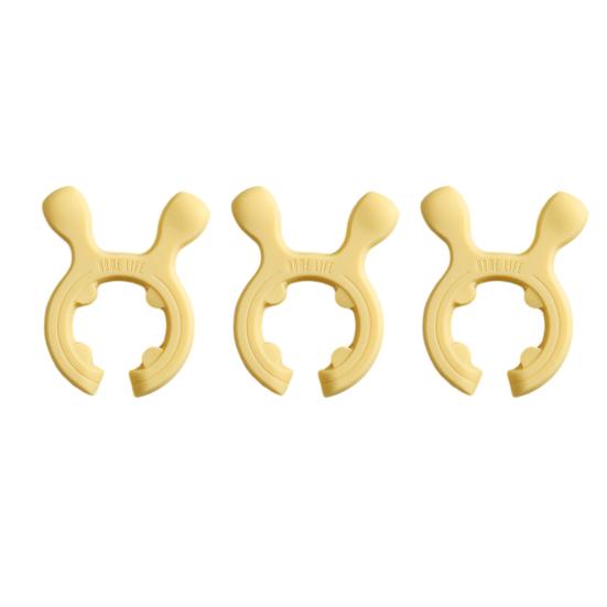 3Pcs Silicone Pot Handle Heat Resistant Spatula Holder Non-Slip Utensil Clip Anti-Boiling Spill Steam Vent Kitchen Organizer Cooking Accessory