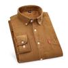 Red Dragonfly Men's All-Cotton Corduroy Long-Sleeve Shirt
