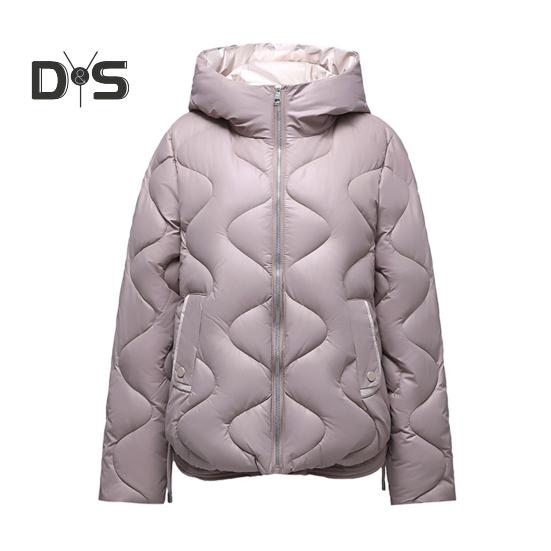 Женское зимнее пуховое пальто с подкладкой, ветрозащитное, с капюшоном, длинными рукавами, свободное, утолщенное, с карманами, однотонное, с защитой шеи, застегивающееся на молнию, уличное хлопковое пальто