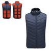 Men Heated Puffer Vest USB Electric Graphite Heating Windproof Thermal Waistcoat Winter Outdoor Activities Down Cotton Vest Coat