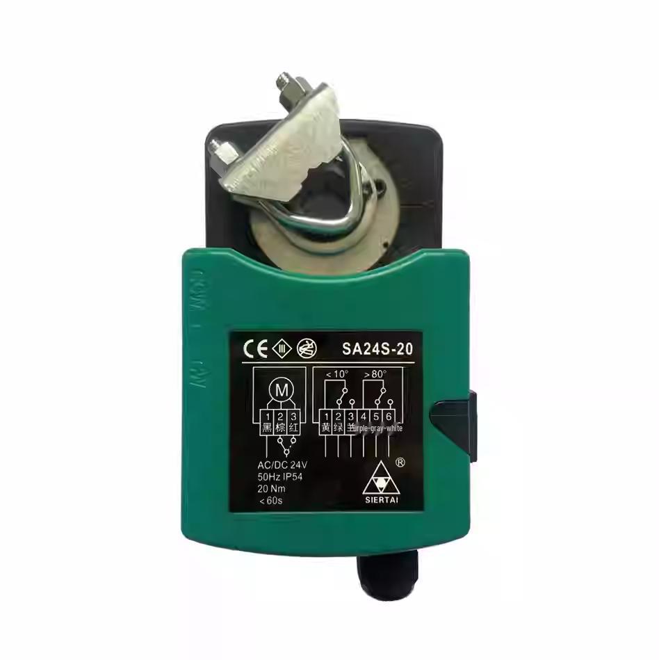 Electric Valve Actuator with Power-off Reset and Air Valve Control